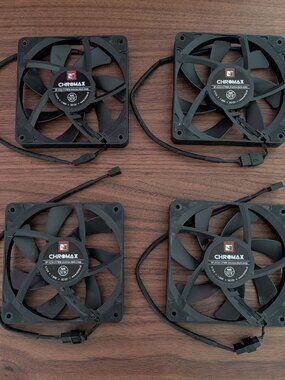 4 Noctua - NF-A12-x15 PWM Chromax (slim)